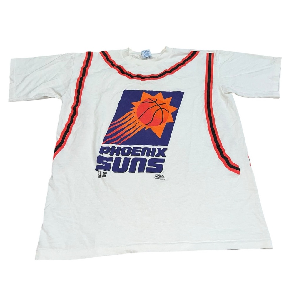 VTG 90s Phoenix Suns Salem Sportswear Shirt Jersey Large NBA Basketball RARE